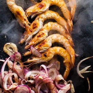 Grill Shrimps Camarones A La Plancha $12.45