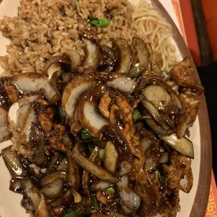 Thai garlic chicken.