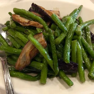 Garlic String Bean and Eggplant