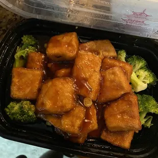 General tso bean curd