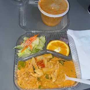 Red Curry chicken lunch