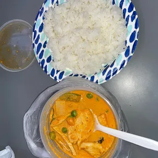 Red curry chicken