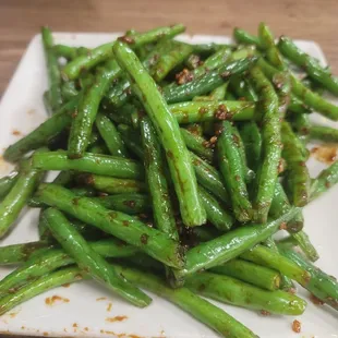 Spicy Garlic Green Beans