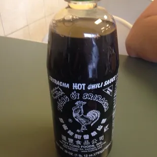 Wipe the sauce bottles down. Filthy.