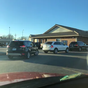 cars parked in a parking lot