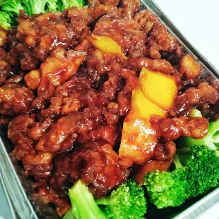 Orange Beef to-go order