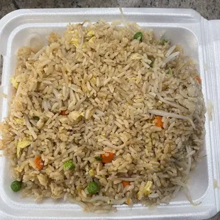 Veggie fried rice, yum :)