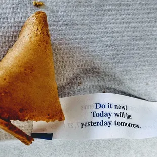 a piece of food on a towel