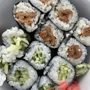 Cucumber Roll, Fried Tofu Roll