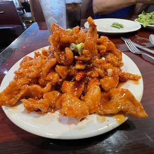 Spicy orange chicken