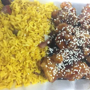 Sesame chicken combo