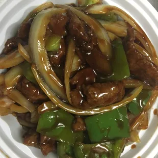 Pepper steak w. Onions