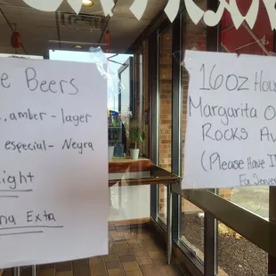 Current alcohol choices