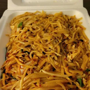 Drunken noodles (3/5 spice)