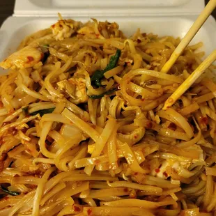 Drunken noodles (3/5 spice)