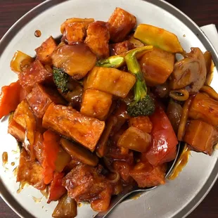 Thai Sweet and Sour Vegetables with Tofu