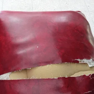 Ripped seats make sitting uncomfortable