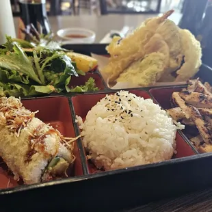 11-27-24: My Gluten Free Bento Box was awesome...the tip was their green sauce.