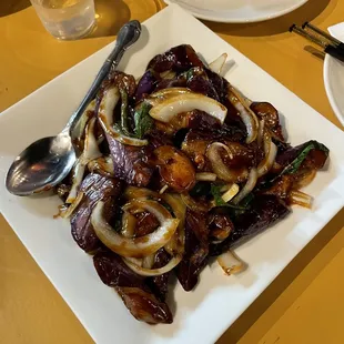 Basil Eggplant Jiu Ceng Ta Qie Zi
