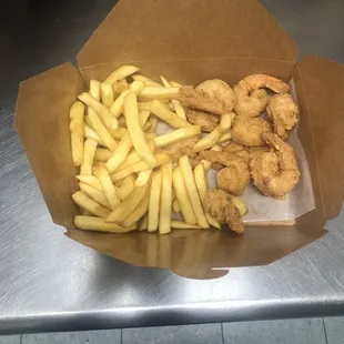 Fried shrimp basket