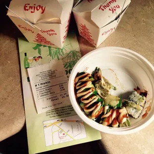 Wrong sushi roll- but who cares not them