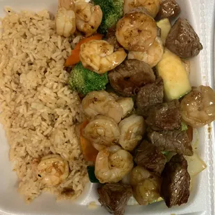 Hibachi Steak and Shrimp