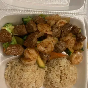 Hibachi Steak and Shrimp