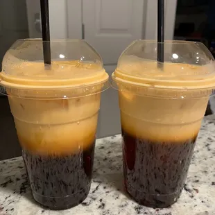 two cold drinks