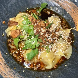 wonton in chili oil