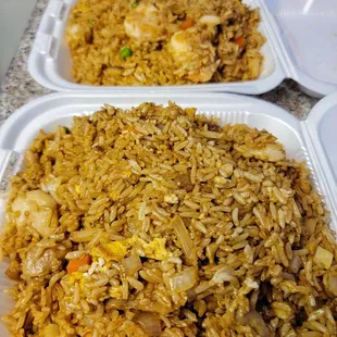 Shrimp Fried Rice &amp; Chicken Fried Rice (4/5)