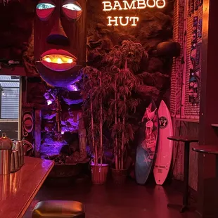Cool area right beside the entrance to the bar when you walk in