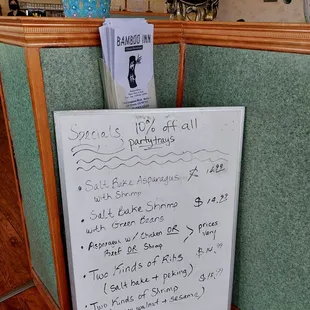 Lunch Specials are M-Sat 11-3