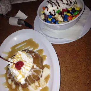 Pineapple dessert and cookie/ice cream/m&amp;m ($5-$6)