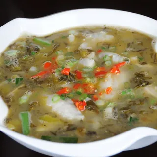Fish Stew with Pickle Mustard Greens
