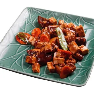 Tofu with black mushroom