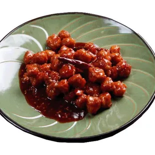 Meatless general chao's chicken