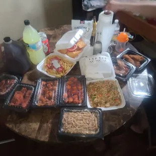 Family meal and tenders meal