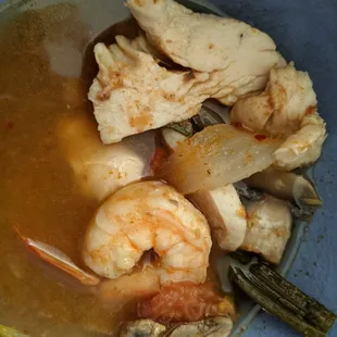 Chicken and shrimp Tom Yum Soup