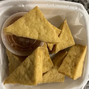 Fried tofu appetizer