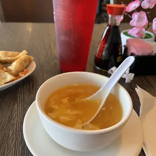 Egg flower soup