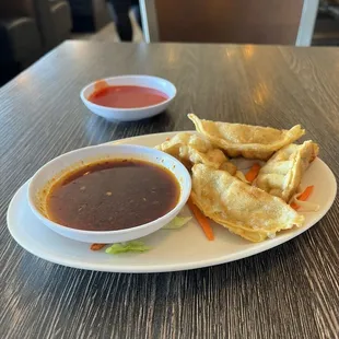 Pit stickers appetizer. Deep fried but not too greasy. Tasty