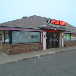 Outside of the building, view looking northeast.