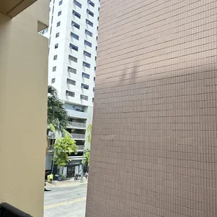 we paid $500 for a view of overlooking the beach, but moved us to this room on the 3rd floor cuz our room had a leak!! No apologies ): ):