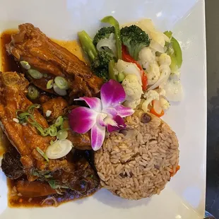#1D Stew Chicken Meal