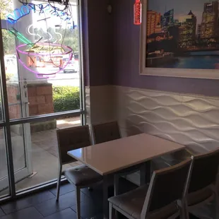 New interior, clean and comfortable.