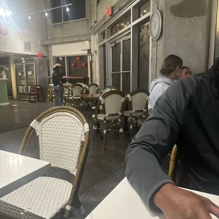Inside the restaurant