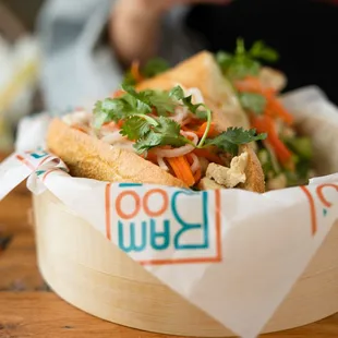 a bowl of food on a table