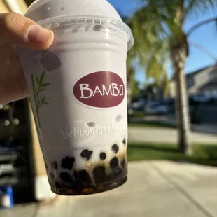 Taro with boba