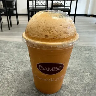Thai tea blend with basil seeds