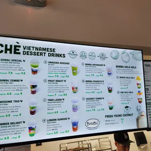 Bambu menu